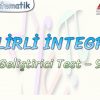 BELİRLİ İNTEGRAL / GELİŞTİRİCİ TEST – 9