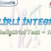 BELİRLİ İNTEGRAL / GELİŞTİRİCİ TEST – 10