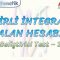 BELİRLİ İNTEGRALLE ALAN HESABI / GELİŞTİRİCİ TEST – 3