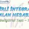BELİRLİ İNTEGRALLE ALAN HESABI / GELİŞTİRİCİ TEST – 7