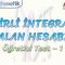 BELİRLİ İNTEGRALLE ALAN HESABI / ÖĞRETİCİ TEST – 1