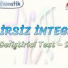 BELİRSİZ İNTEGRAL / GELİŞTİRİCİ TEST – 9