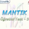 MANTIK / ÖĞRETİCİ TEST – 3
