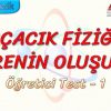 PARÇACIK FİZİĞİ VE EVRENİN OLUŞUMU / ÖĞRETİCİ TEST – 1