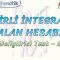 BELİRLİ İNTEGRALLE ALAN HESABI / GELİŞTİRİCİ TEST – 6