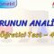 DOĞRUNUN ANALİTİĞİ / ÖĞRETİCİ TEST – 4 (TYT)