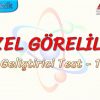 ÖZEL GÖRELİLİK / GELİŞTİRİCİ TEST – 1
