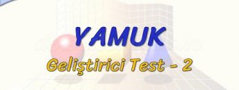 YAMUK / GELİŞTİRİCİ TEST – 2 (TYT)
