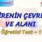 DAİRENİN ÇEVRESİ VE ALANI / ÖĞRETİCİ TEST – 1 (TYT)