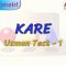 KARE / UZMAN TEST – 1 (TYT)