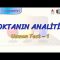 NOKTANIN ANALİTİĞİ / UZMAN TEST – 1 (TYT)