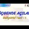 ÜÇGENDE AÇILAR / GELİŞTİRİCİ TEST – 1 (AYT)