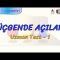 ÜÇGENDE AÇILAR / UZMAN TEST – 1 (AYT)