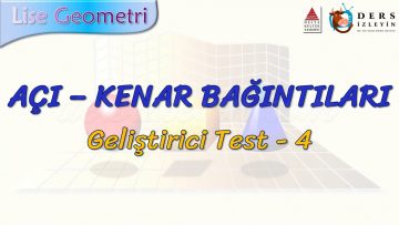 AÇI – KENAR BAĞINTILARI / GELİŞTİRİCİ TEST – 4 (AYT)