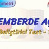 ÇEMBERDE AÇI / GELİŞTİRİCİ TEST – 1 (AYT)
