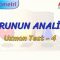 DOĞRUNUN ANALİTİĞİ / UZMAN TEST –  4 (TYT)