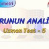 DOĞRUNUN ANALİTİĞİ / UZMAN TEST –  5 (TYT)