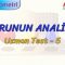 DOĞRUNUN ANALİTİĞİ / UZMAN TEST –  5 (TYT)