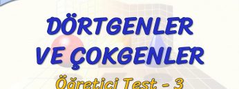DÖRTGENLER VE ÇOKGENLER / ÖĞRETİCİ TEST – 3 (AYT)