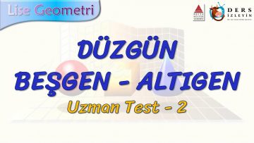 DÜZGÜN BEŞGEN – ALTIGEN / UZMAN TEST – 2 (TYT)