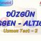 DÜZGÜN BEŞGEN – ALTIGEN / UZMAN TEST – 2 (TYT)