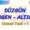 DÜZGÜN BEŞGEN – ALTIGEN / UZMAN TEST – 1 (TYT)
