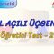 ÖZEL AÇILI ÜÇGENLER / ÖĞRETİCİ TEST – 2 (AYT)