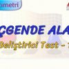 ÜÇGENDE ALAN / GELİŞTİRİCİ TEST – 1( AYT)