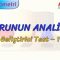 DOĞRUNUN ANALİTİĞİ / GELİŞTİRİCİ TEST – 1 (AYT)