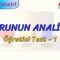 DOĞRUNUN ANALİTİĞİ / ÖĞRETİCİ TEST – 1 (AYT)