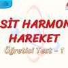 BASİT HARMONİK HAREKET / ÖĞRETİCİ TEST – 1
