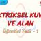 ELEKTRİKSEL KUVVET VE ALAN / ÖĞRETİCİ TEST – 1 (AYT)