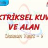 ELEKTRİKSEL KUVVET VE ALAN / UZMAN TEST – 1 (AYT)