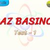 GAZ BASINCI / YAPRAK TEST – 1