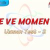 İTME VE MOMENTUM / UZMAN TEST – 2