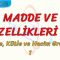 MADDE VE ÖZELLİKLERİ – 3 / ÖZKÜTLE KÜTLE VE HACİM GRAFİKLERİ – 1