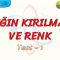 IŞIĞIN KIRILMASI VE RENK / YAPRAK TEST – 1