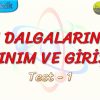 SU DALGALARINDA KIRINIM VE GİRİŞİM / YAPRAK TEST – 1