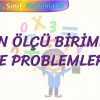 ALAN ÖLÇÜ BİRİMLERİ VE PROBLEMLERİ