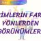 CİSİMLERİN FARKLI YÖNLERDEN GÖRÜNÜMLERİ