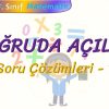 DOĞRUDA AÇILAR / SORU ÇÖZÜMLERİ – 1