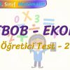 EBOB – EKOK / ÖĞRETİCİ TEST – 2