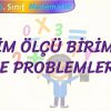 HACİM ÖLÇÜ BİRİMLERİ VE PROBLEMLERİ