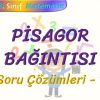 PİSAGOR BAĞINTISI / SORU ÇÖZÜMLERİ