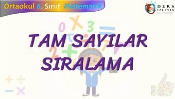 TAM SAYILAR – SIRALAMA