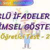 ÜSLÜ İFADELERDE BİLİMSEL GÖSTERİM / ÖĞRETİCİ TEST – 2