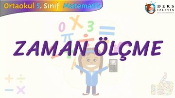 ZAMAN ÖLÇME