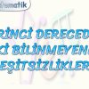 BİRİNCİ DERECEDEN İKİ BİLİNMEYENLİ EŞİTSİZLİKLER