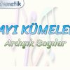 SAYI KÜMELERİ / ARDIŞIK SAYILAR