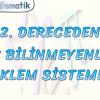 2. DERECEDEN 2. BİLİNMEYENLİ DENKLEM SİSTEMLERİ